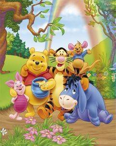 POSTER POOH GROUP HUG 40.6 X 50.8 CM