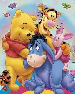 POSTER WINNIE THE POOH RAINBOW HUG 40.6 X 50.8 CM