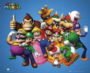 POSTER NINTENDO CAST 40.6 X 50.8 CM