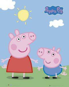 POSTER PEPPA PIG PEPPA AND GEORGE 40.6 X 50.8 CM