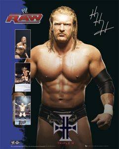 POSTER WWE TRIPLE 40.6 X 50.8 CM