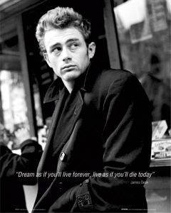 POSTER JAMES DEAN DREAM 40.6 X 50.8 CM POSTER JAMES DEAN DREAM 40.6 X 50.8 CM