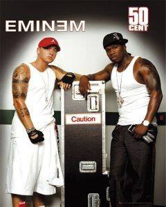 POSTER EMINEM + 50 CENT 40.6 X 50.8 CM POSTER EMINEM + 50 CENT 40.6 X 50.8 CM