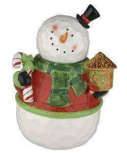 COOKIE JAR NATAL SNOWMAN 27.5CM