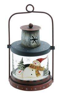 ΦΑΝΑΡΙ ΜΕΤΑΛΛΙΚΟ BELLE SNOWMAN 17.5CM ΦΑΝΑΡΙ ΜΕΤΑΛΛΙΚΟ BELLE SNOWMAN 17.5CM