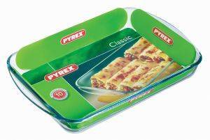 PYREX ΤΑΨΙ PYREX ΠΥΡΑΝΤΟΧΟ ΓΥΑΛΙ ΟΡΘΟΓΩΝΙΟ 40Χ26Χ5.5CM