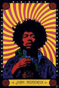 3D POSTER JIMI HENDRIX PSYCHEDELIC  46.8 X 67.1 CM