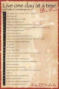 POSTER DALAI LAMA A TO ZEN 61 X 91.5 CM POSTER DALAI LAMA A TO ZEN 61 X 91.5 CM