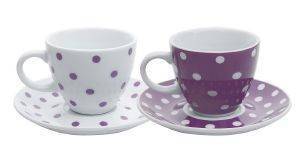 FORUM, POLKA DOTS PURPLE ΣΕΤ ΚΑΦΕ 6TMX FORUM, POLKA DOTS PURPLE ΣΕΤ ΚΑΦΕ 6TMX