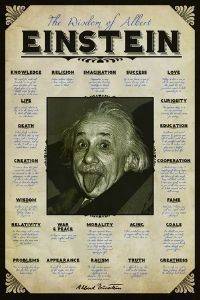 POSTER ALBERT EINSTEIN (QUOTES) 61 X 91.5 CM POSTER ALBERT EINSTEIN (QUOTES) 61 X 91.5 CM