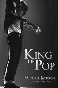 POSTER MICHAEL JACKSON (KING OF POP B&W) 61 X 91.5 CM