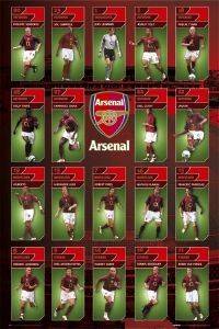 POSTER ARSENAL TEAM 61 X 91.5 CM POSTER ARSENAL TEAM 61 X 91.5 CM