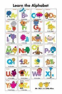 POSTER MR MEN ALPHABET 61 X 91.5 CM