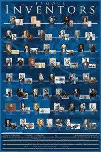 POSTER FAMOUS INVENTORS 61 X 91.5 CM POSTER FAMOUS INVENTORS 61 X 91.5 CM