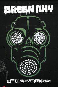 POSTER GREEN DAY * GASMASK 61 X 91.5 CM