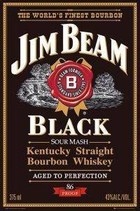 POSTER JIM BEAM - BLACK LABEL 61 X 91.5 CM