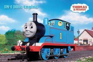 POSTER THOMAS AND FRIENDS BLUE ENGINE 61 X 91.5 CM