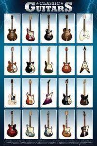POSTER CLASSIC GUITARS 61 X 91.5 CM