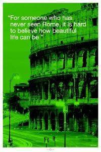 POSTER ROME - ( CITY QUOTE) 61 X 91.5 CM