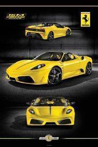 POSTER FERRARI- 16M SCUDERIA SPIDER 61 X 91.5 CM