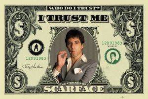 POSTER SCARFACE (DOLLAR BILL) 61 X 91.5 CM