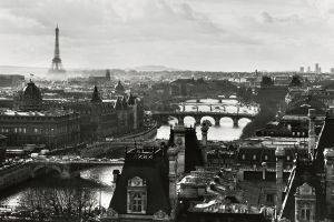 POSTER PARIS VIEW (B&W) 61 X 91.5 CM