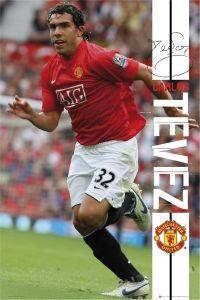 POSTER MANCHESTER UNITED CARLOS TEVEZ 61 X 91.5 CM POSTER MANCHESTER UNITED CARLOS TEVEZ 61 X 91.5 CM
