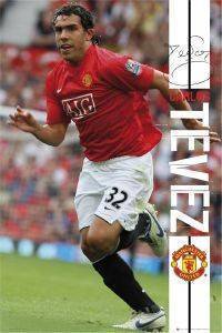 POSTER MANCHESTER UNITED CARLOS TEVEZ 61 X 91.5 CM