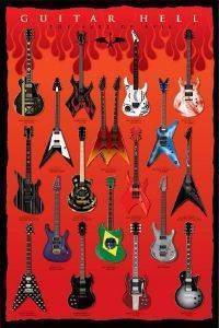 POSTER GUITAR HELL - THE AXES OF EVIL 61 X 91.5 CM