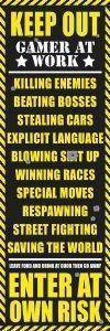 DOOR POSTER GAMING KEEP OUT 53 X 158 CM