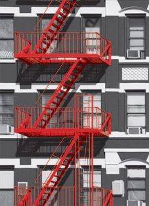  FIRE ESCAPE 183 X 254 CM