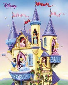 POSTER DISNEY PRINCESS CASTLE 40.6 X 50.8 CM