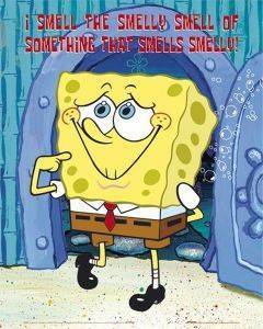 POSTER SPONGEBOB SMELLY 40.6 X 50.8 CM