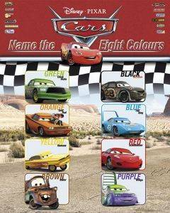 POSTER CARS NAME THE EIGHT COLOURS 40.6 X 50.8 CM POSTER CARS NAME THE EIGHT COLOURS 40.6 X 50.8 CM