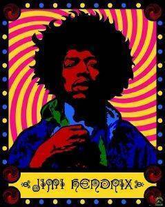 POSTER JIMI HENDRIX (PSYCHEDLIC) 40.6 X 50.8 CM