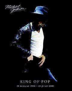 POSTER MICHAEL JACKSON (KING OF POP DATES) 40.6 X 50.8 CM