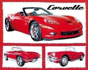 POSTER FABULOUS CORVETTES 40.6 X 50.8 CM