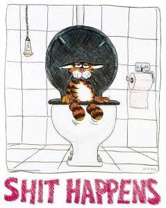 POSTER SHIT HAPPENS 40.6 X 50.8 CM POSTER SHIT HAPPENS 40.6 X 50.8 CM