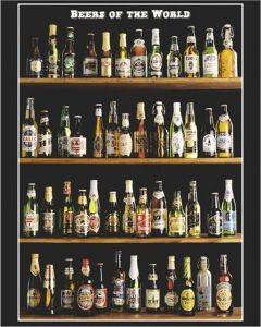 POSTER BEERS OF THE WORLD 40.6 X 50.8 CM POSTER BEERS OF THE WORLD 40.6 X 50.8 CM