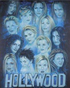 HAMMOND GOWER POSTER HOLLYWOOD GIRLS 40.6 X 50.8 CM