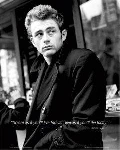 POSTER JAMES DEAN DREAM 40.6 X 50.8 CM