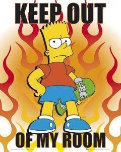 POSTER THE SIMPSONS KEEP OUT 40.6 X 50.8 CM POSTER THE SIMPSONS KEEP OUT 40.6 X 50.8 CM