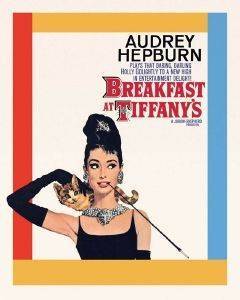 POSTER AUDREY HEPBURN (BREAKFAST ONE- SHEET) 40.6 X 50.8 CM