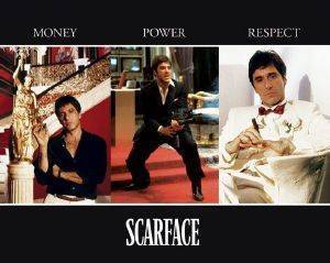POSTER SCARFACE (TRIPTYCH) 40.6 X 50.8 CM