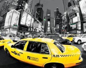 POSTER RUSH HOUR TIMES SQUARE (YELLOW CABS) 40.6 X 50.8 CM