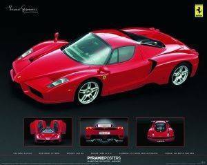 POSTER FERRARI-ENZO 40.6 X 50.8 CM