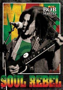 3D POSTER BOB MARLEY - (SOUL REBEL) 47 X 67 CM