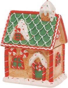 COOKIE JAR ΣΠΙΤΑΚΙ ME ΠΡΑΣΙΝΑ ΚΕΡΑΜΙΔΙΑ 18X27CM COOKIE JAR ΣΠΙΤΑΚΙ ME ΠΡΑΣΙΝΑ ΚΕΡΑΜΙΔΙΑ 18X27CM
