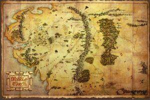 POSTER THE HOBBIT: AN UNEXPECTED JOURNEY -  MAP 61 X 91.5 CM