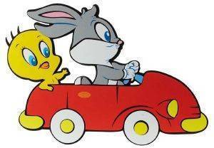 ΦΙΓΟΥΡΑ ΤΟΙΧΟΥ HOLLYTOON BABY TWEETY-BUGS CAR (LARGE) ΦΙΓΟΥΡΑ ΤΟΙΧΟΥ HOLLYTOON BABY TWEETY-BUGS CAR (LARGE)